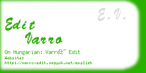 edit varro business card